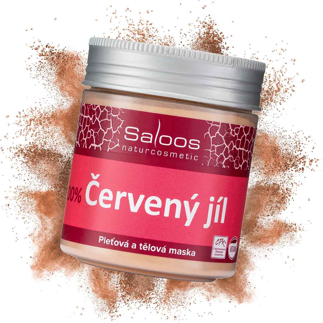 Tělová a pleťová maska Červený jíl 140g