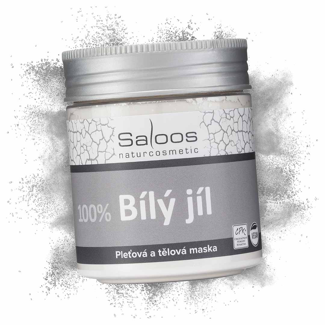 Tělová a pleťová maska Bílý jíl 100g
